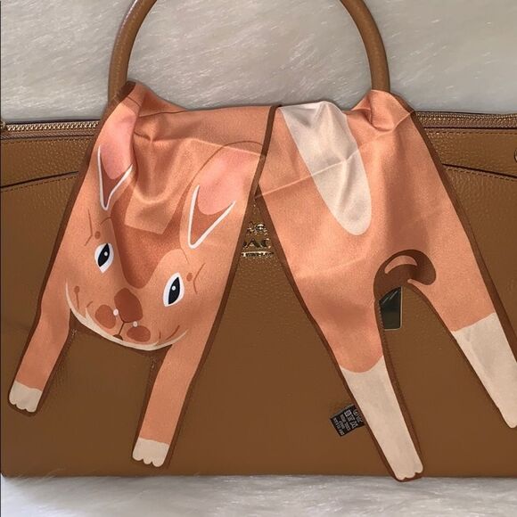 Bunny🐰 rabbit Twilly Bandeau Hair Neck Bag Tie  - Picture 4 of 6